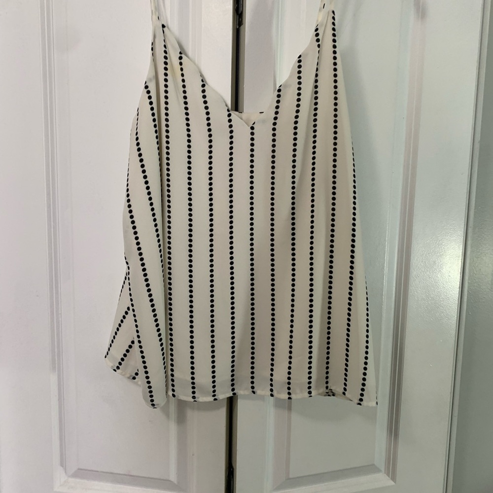 black and white tank
